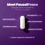 Meet PausalPeace. Clinically proven ingredients in precision doses.