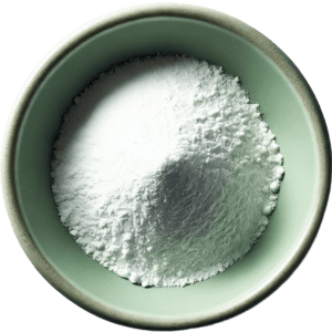 White supplement powder