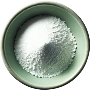 White supplement powder